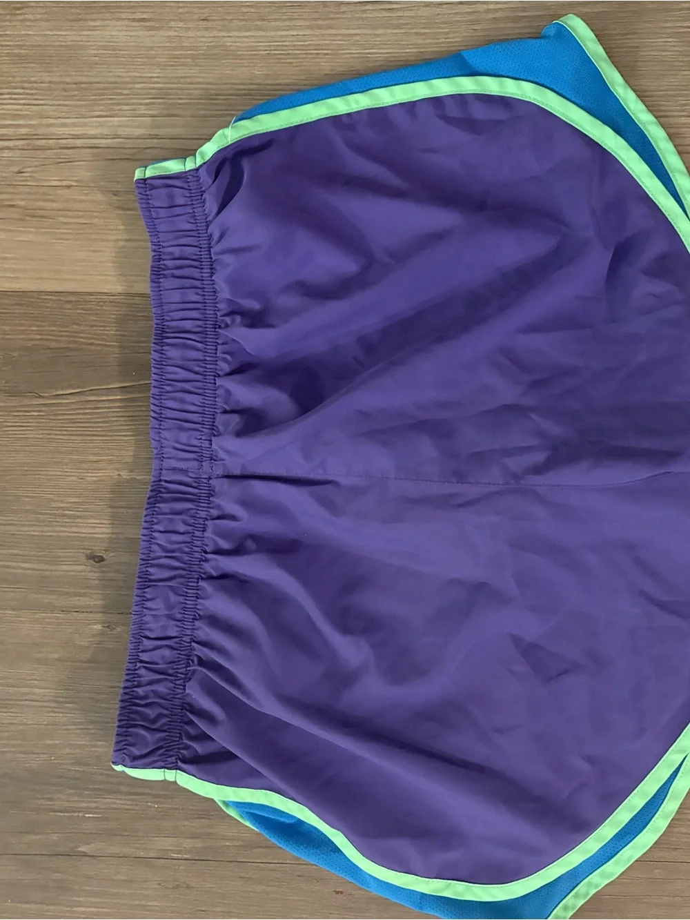 Nike Purple Multicolored Dri-Fit Women’s Athletic Shorts